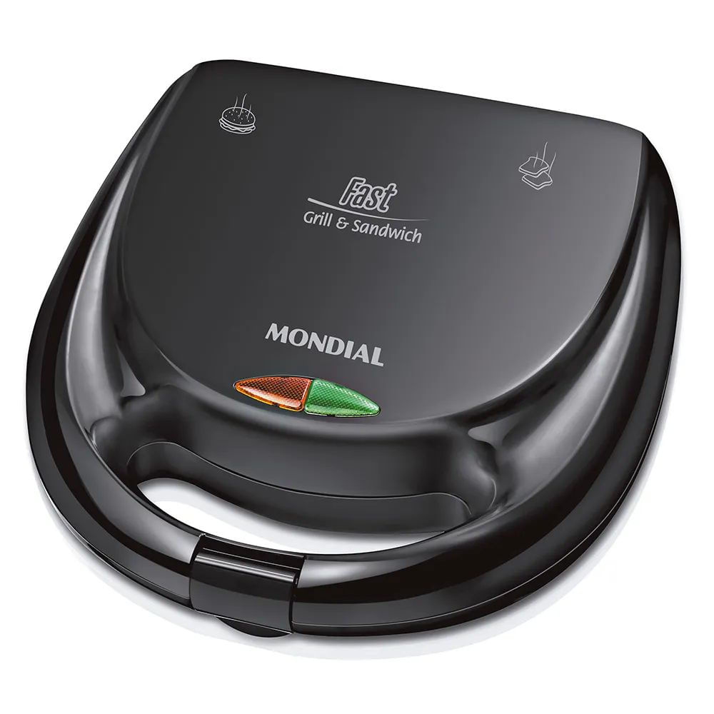 Sanduicheira Grill Mondial Fast S-12 Preta 220V