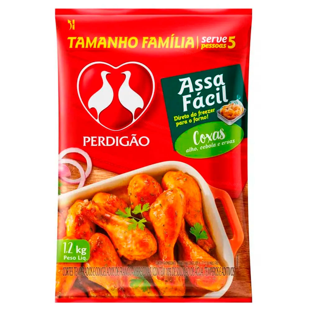 Coxa de Frango Fácil Perdigão Alho/Cebola/Ervas 1,2Kg