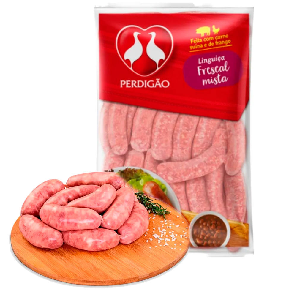 Linguiça Mista Perdigão Frescal para Churrasco Congelada