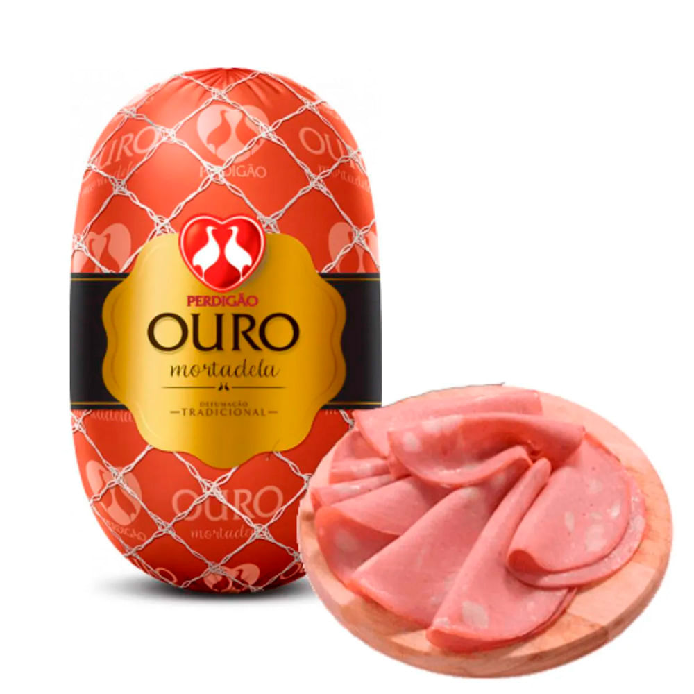 Mortadela Bologna Perdigão Ouro Fatiada