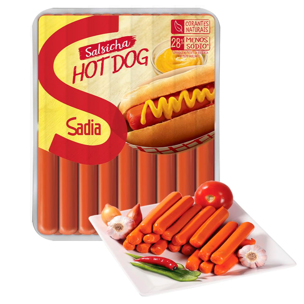 Salsicha Hot Dog Sadia Congelada Peça