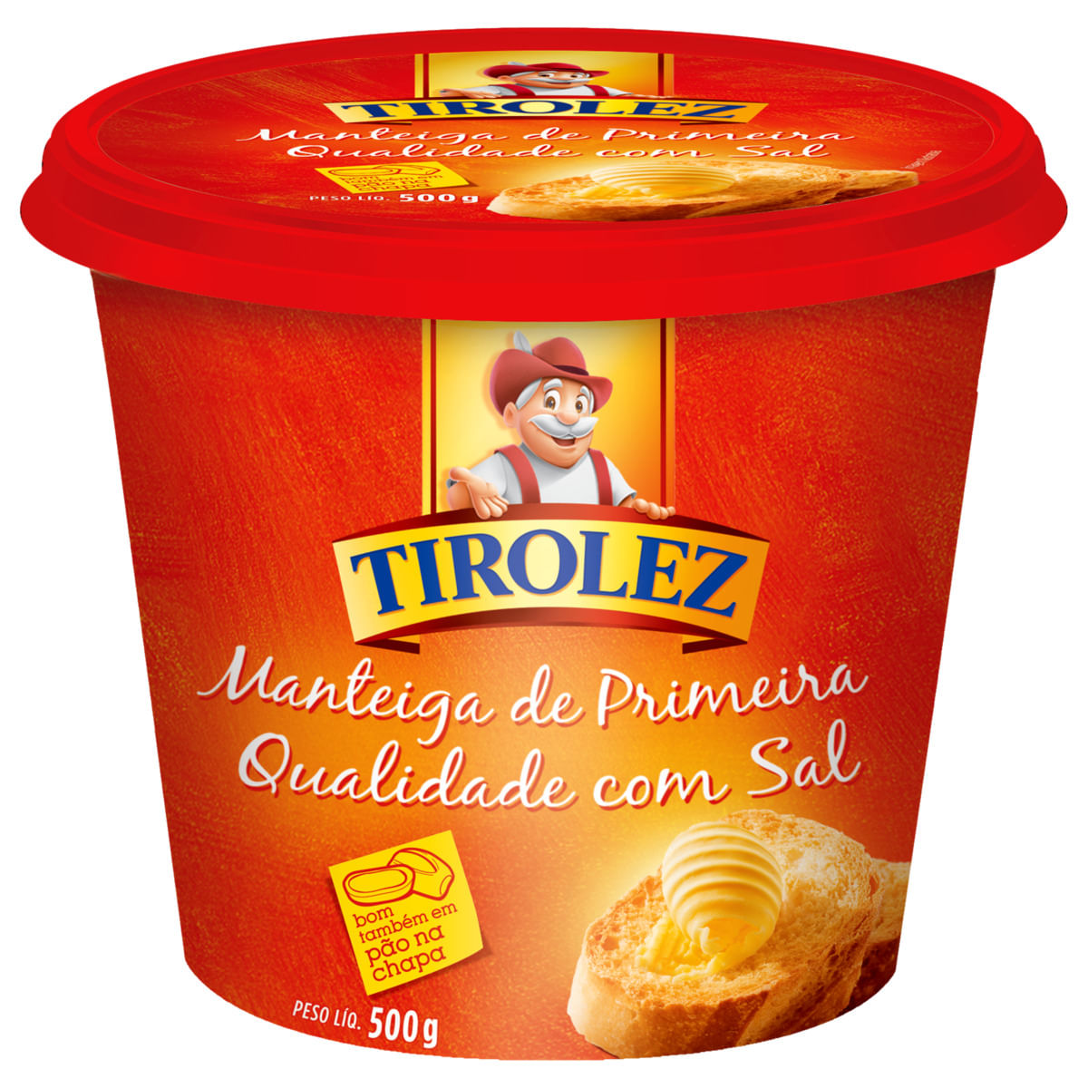 Manteiga Tirolez com Sal 500g