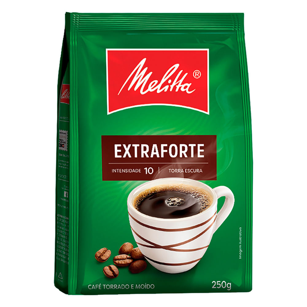 Café em Pó Melitta Torrado e Moído Extraforte Pouch 250g