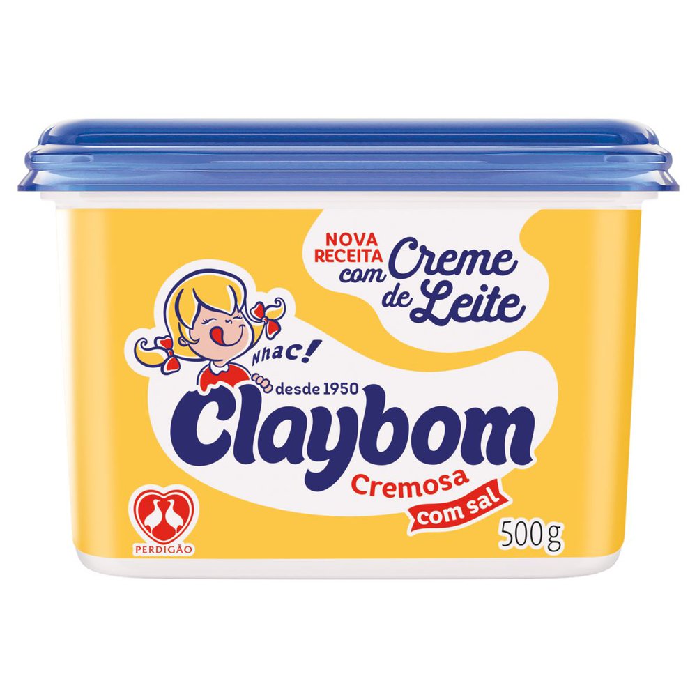 Margarina Cremosa Claybom com sal Pote 500g