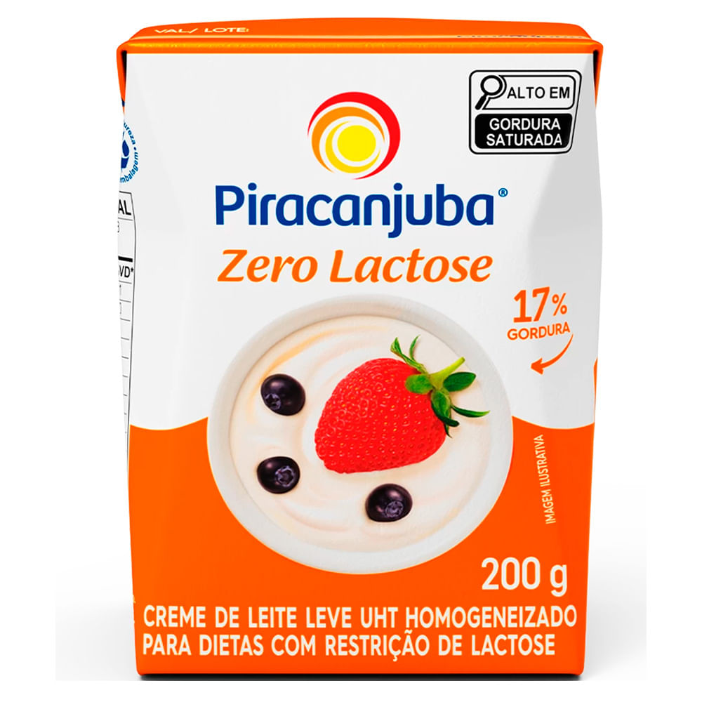 Creme de Leite Piracanjuba Zero Lactose 200g