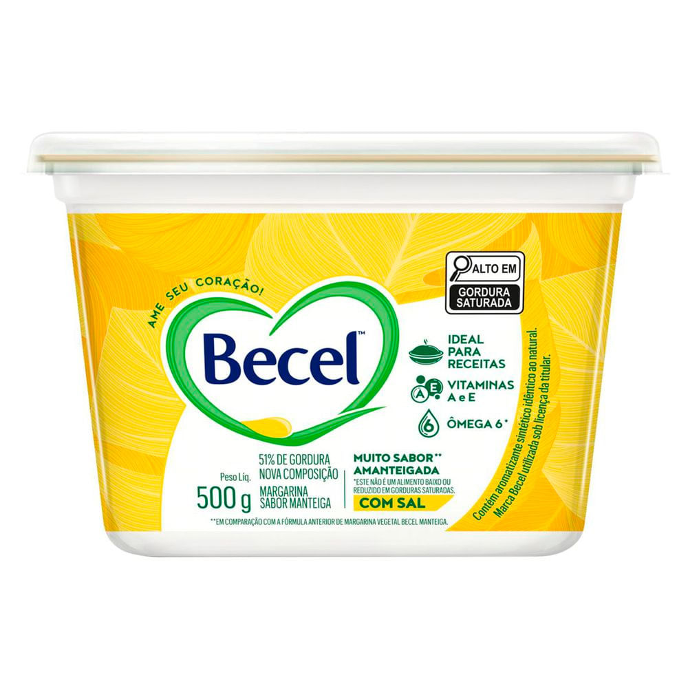 Margarina Becel Manteiga com Sal Pote 500g