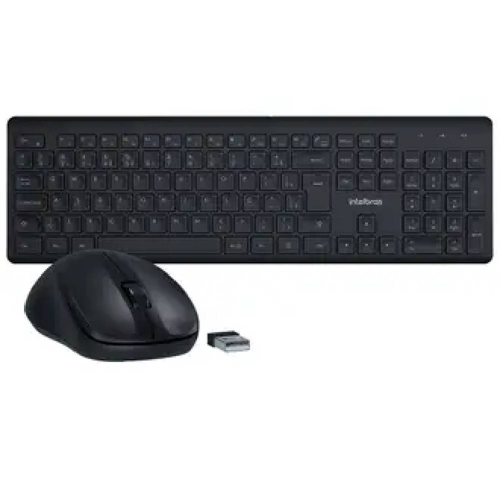 Teclado/Mouse Intelbras CSI50 sem Fio Preto