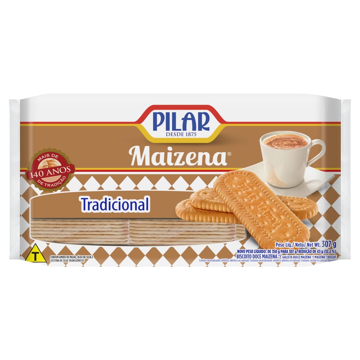 Biscoito Maizena Pilar Tradicional 307g