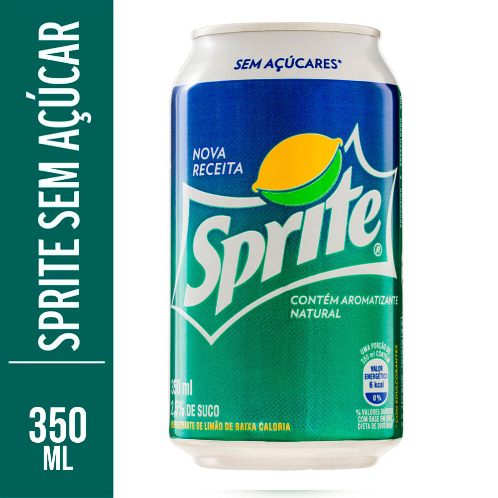 Refrigerante Sprite sem Açúcar Lata 350ml