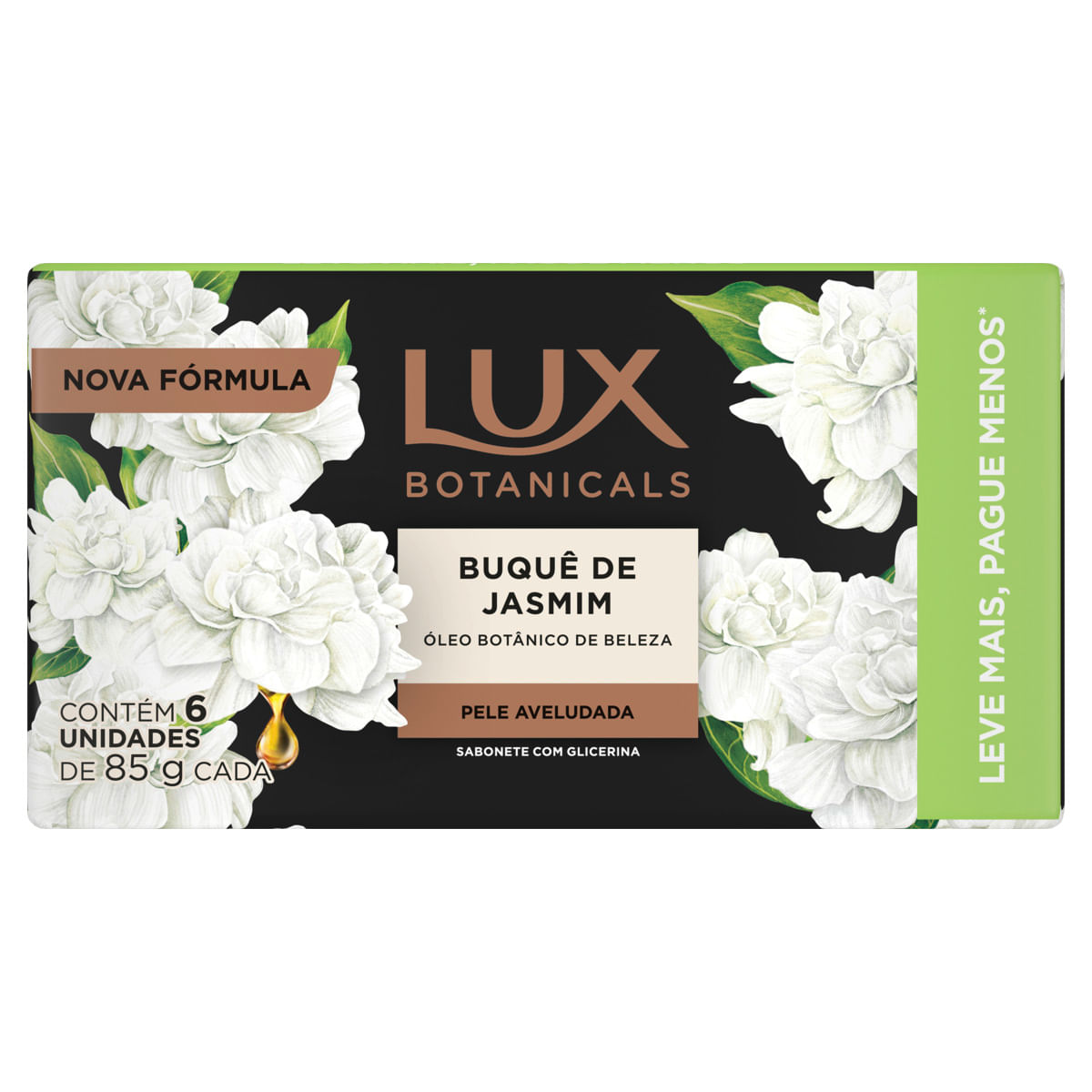 Sabonete em Barra Lux Botanicals de Glicerina Buquê de Jasmim 85g com 6 Unidades Leve + Pague -