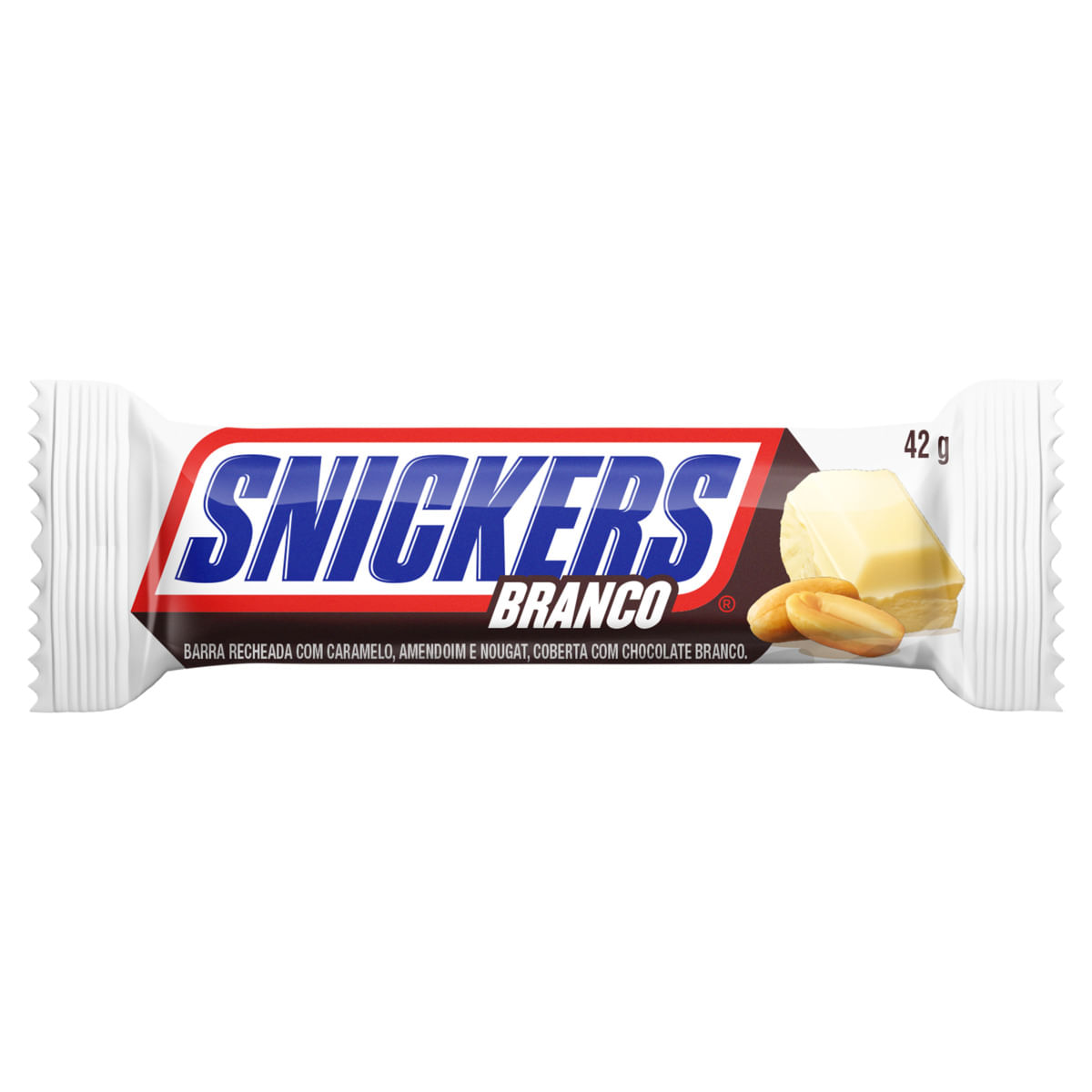 Chocolate em Barra Snickers Branco 42g