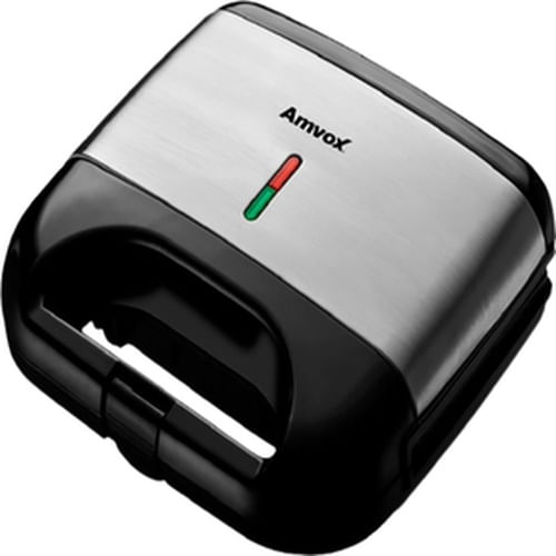 Sanduicheira Grill Amvox AMS 500 750W Preta 127V