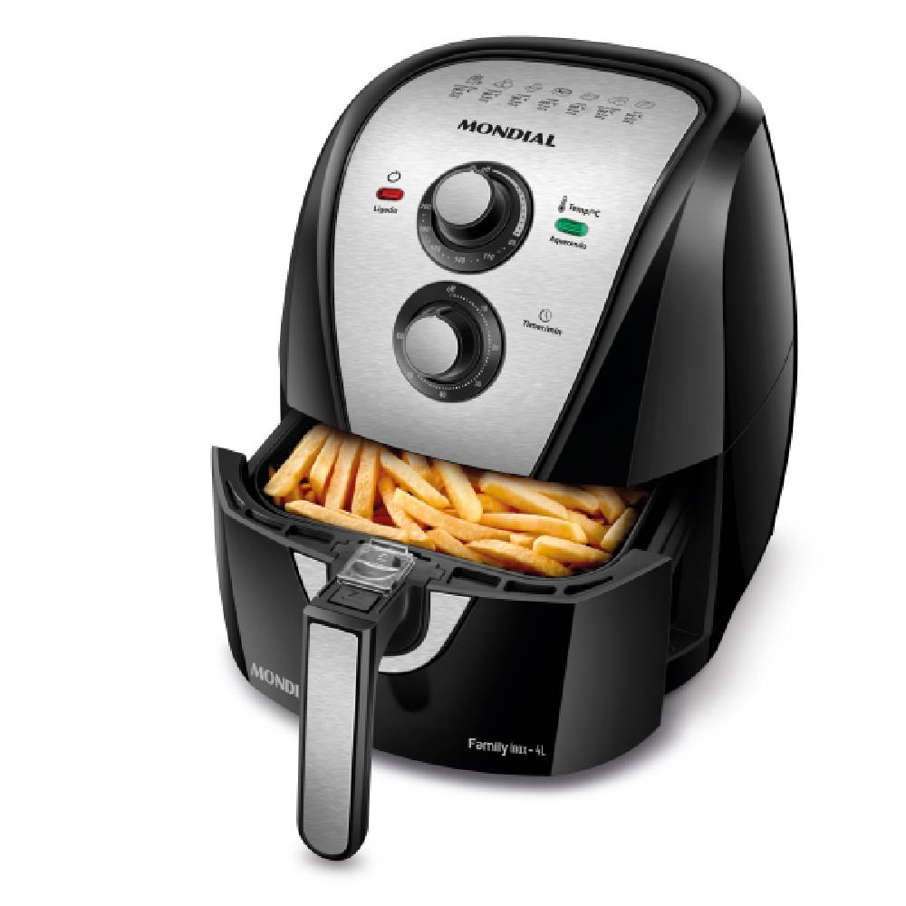 Fritadeira Mondial Air Fryer AFN40BI 4 Litros Preta/Inox 127V