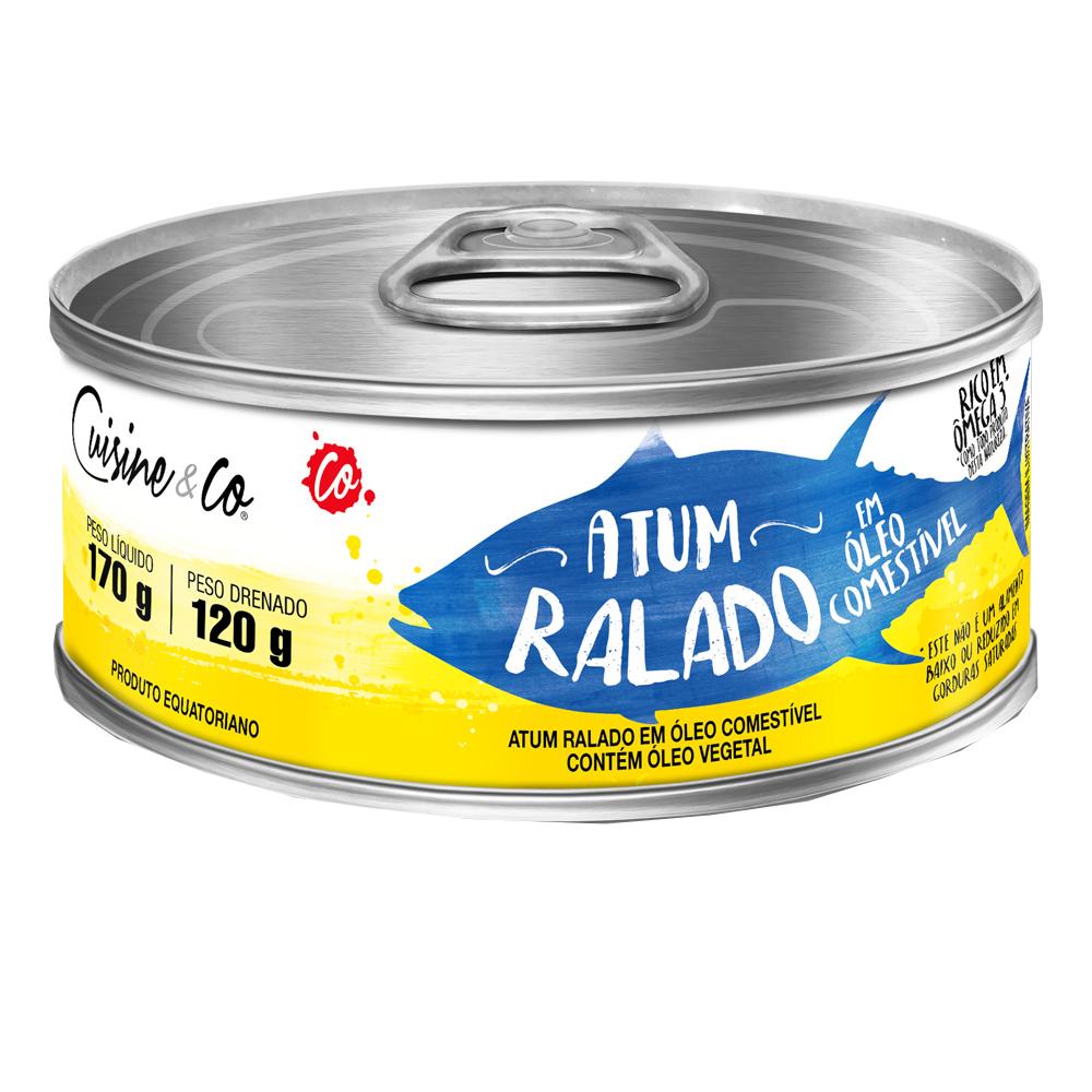 Atum Ralado em Óleo Comestível Cuisine&Co Lata 120g