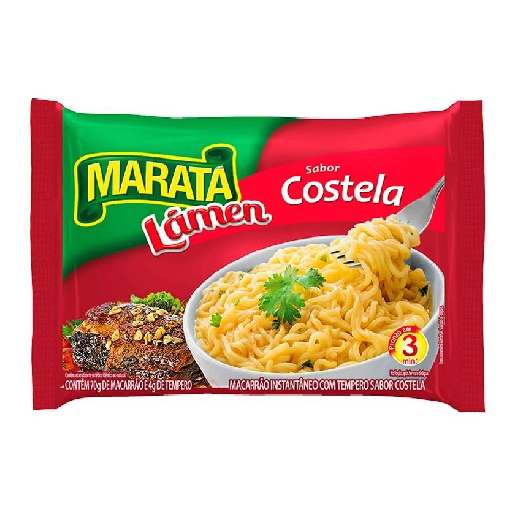 Macarrão Instantâneo Maratá Costela 74g