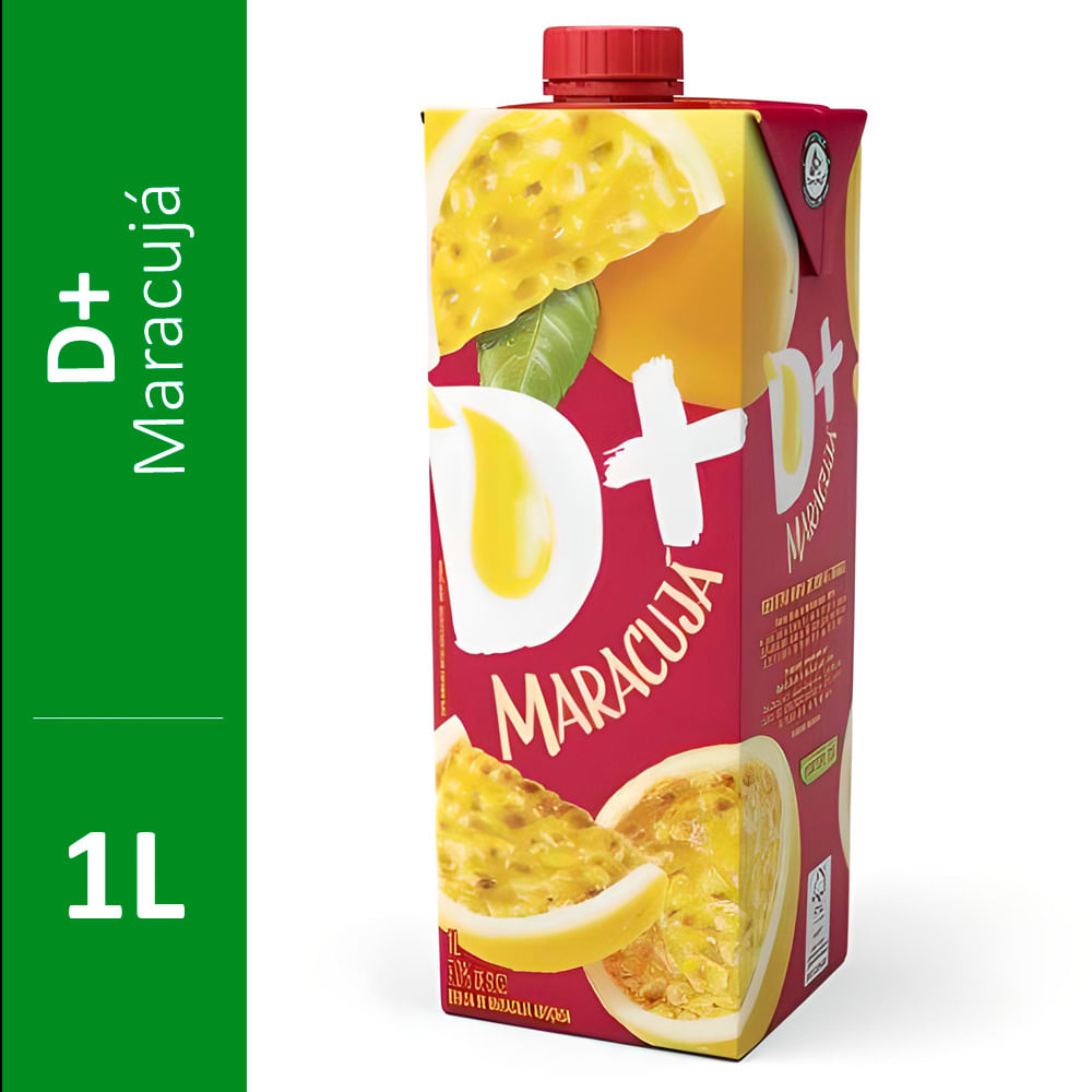 Suco D+ Maracujá Tetra Pak 1 Litro