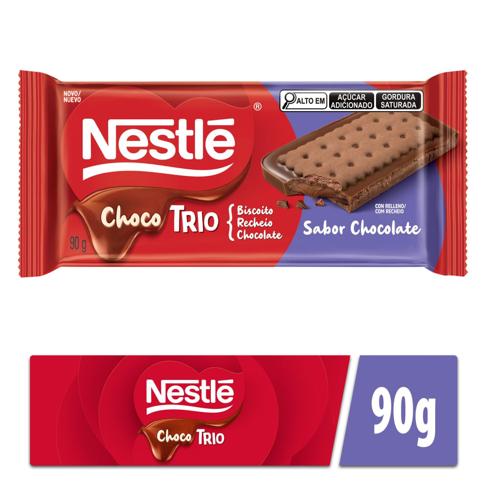 Chocolate Chocotrio Nestlé Chocolate 90g