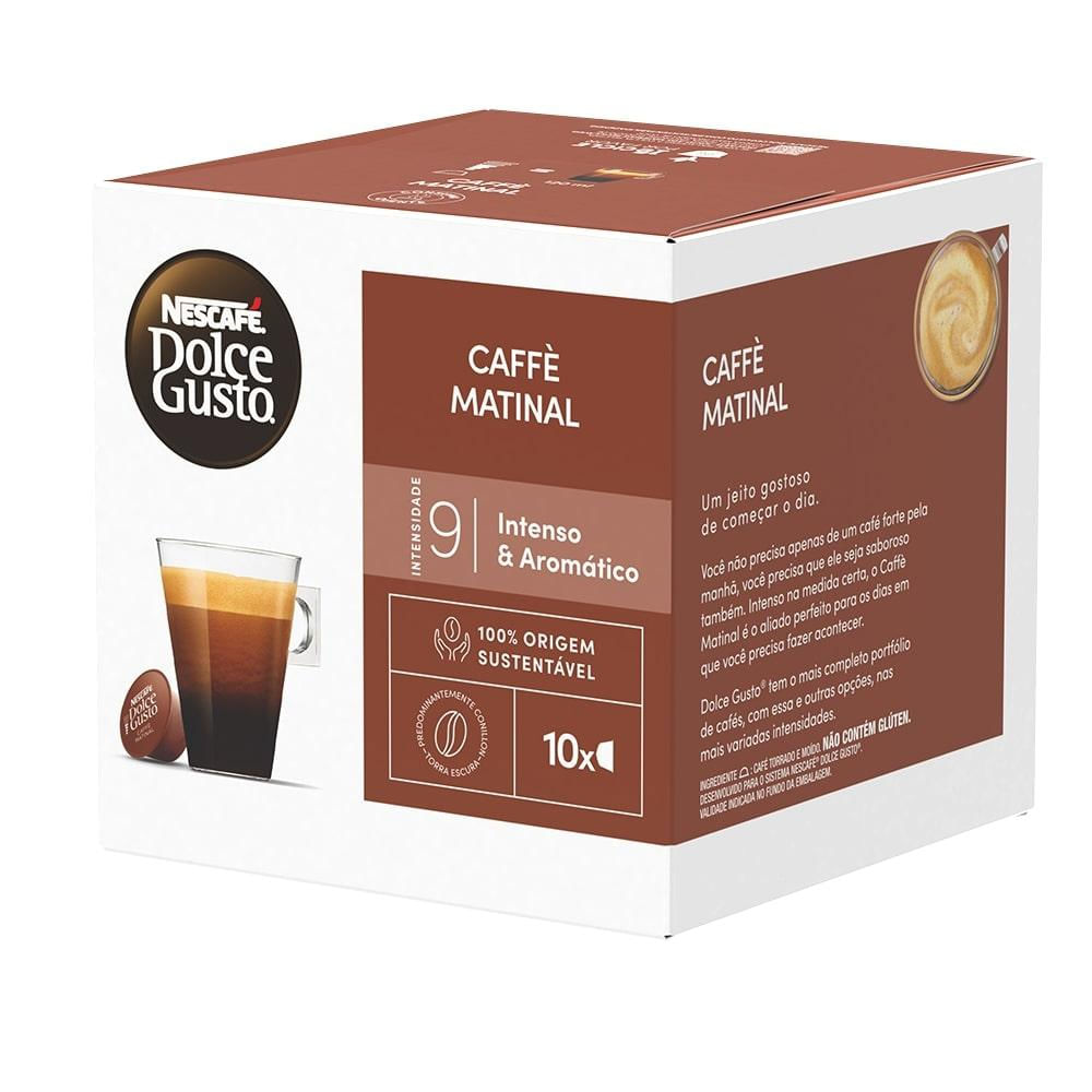 Café em Cápsula Nescafé Dolce Gusto Caffe Matinal 80g com 10 Unidades