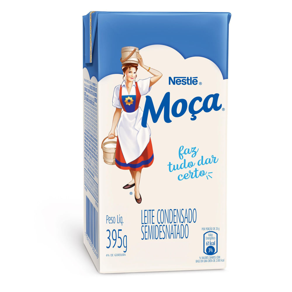 Leite Condensado Moça Semidesnatado Tetra Pak 395g