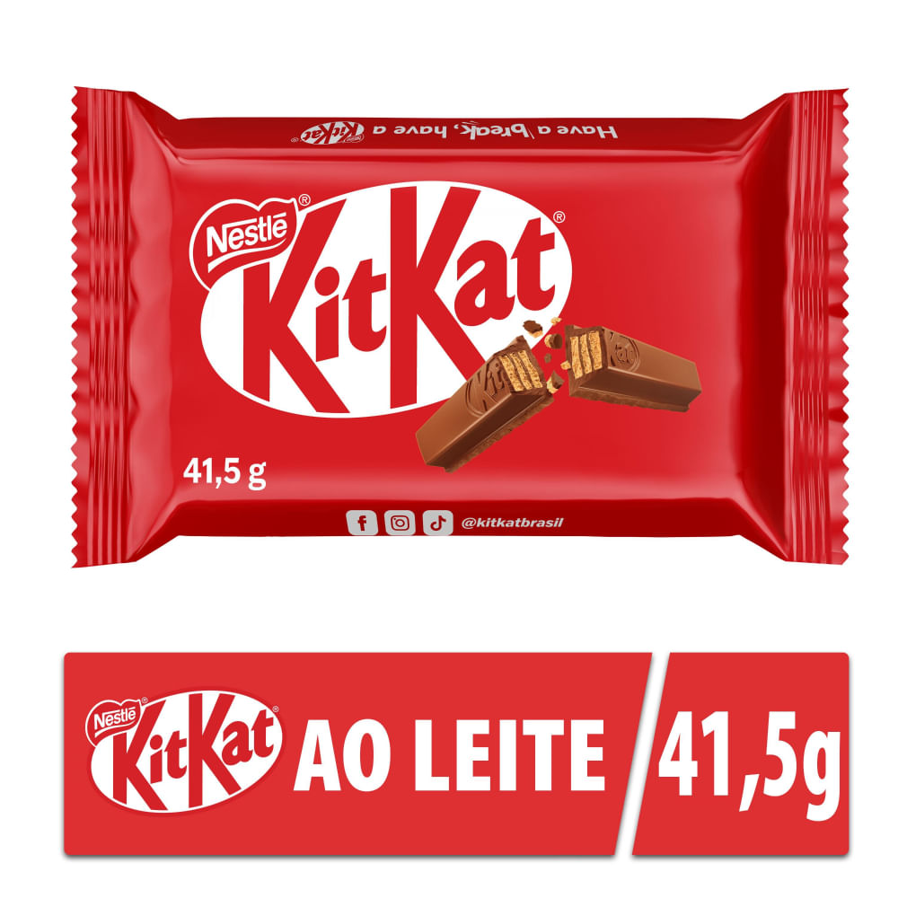 Wafer Kitkat Nestlé 4 Fingers ao Leite 41,5g