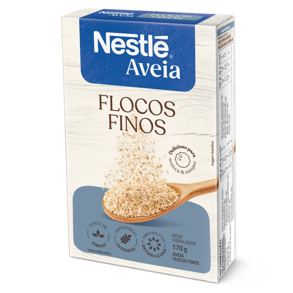 Aveia em Flocos Finos Nestlé Caixa 170g