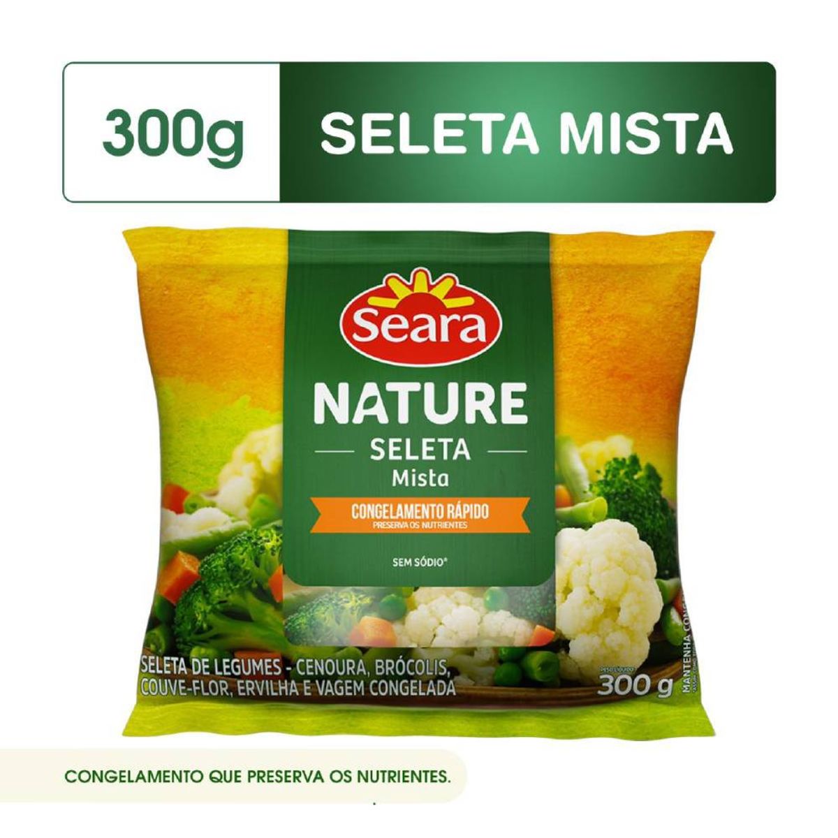 Seleta de Legumes Seara Nature Mista Congelada 300g