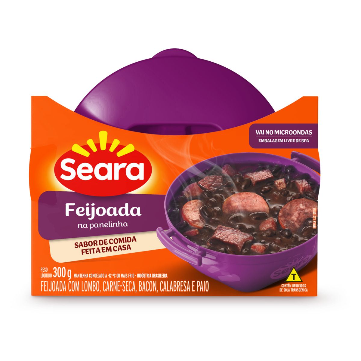 Feijoada com Calabresa Seara na Panelinha 300g