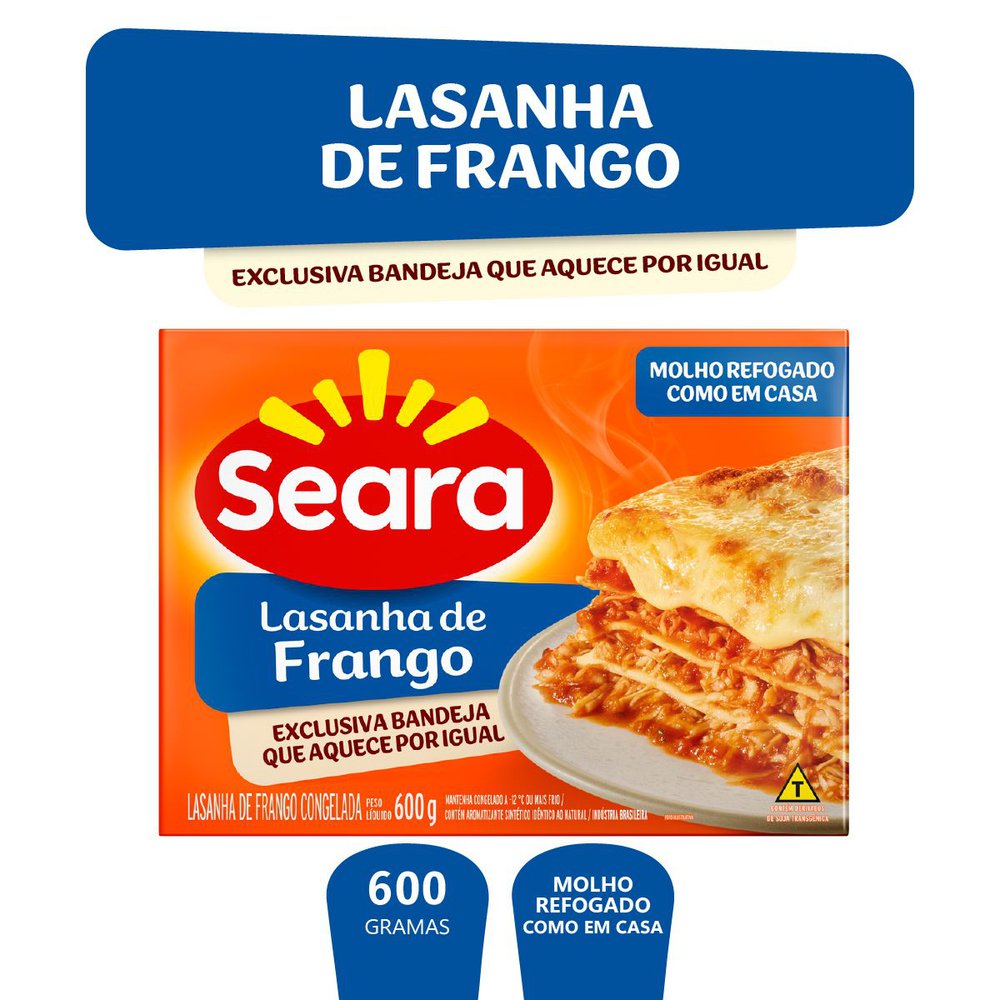 Lasanha Seara Frango 600g