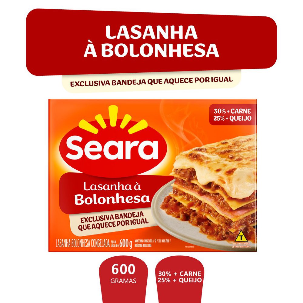 Lasanha Seara Bolonhesa 600g