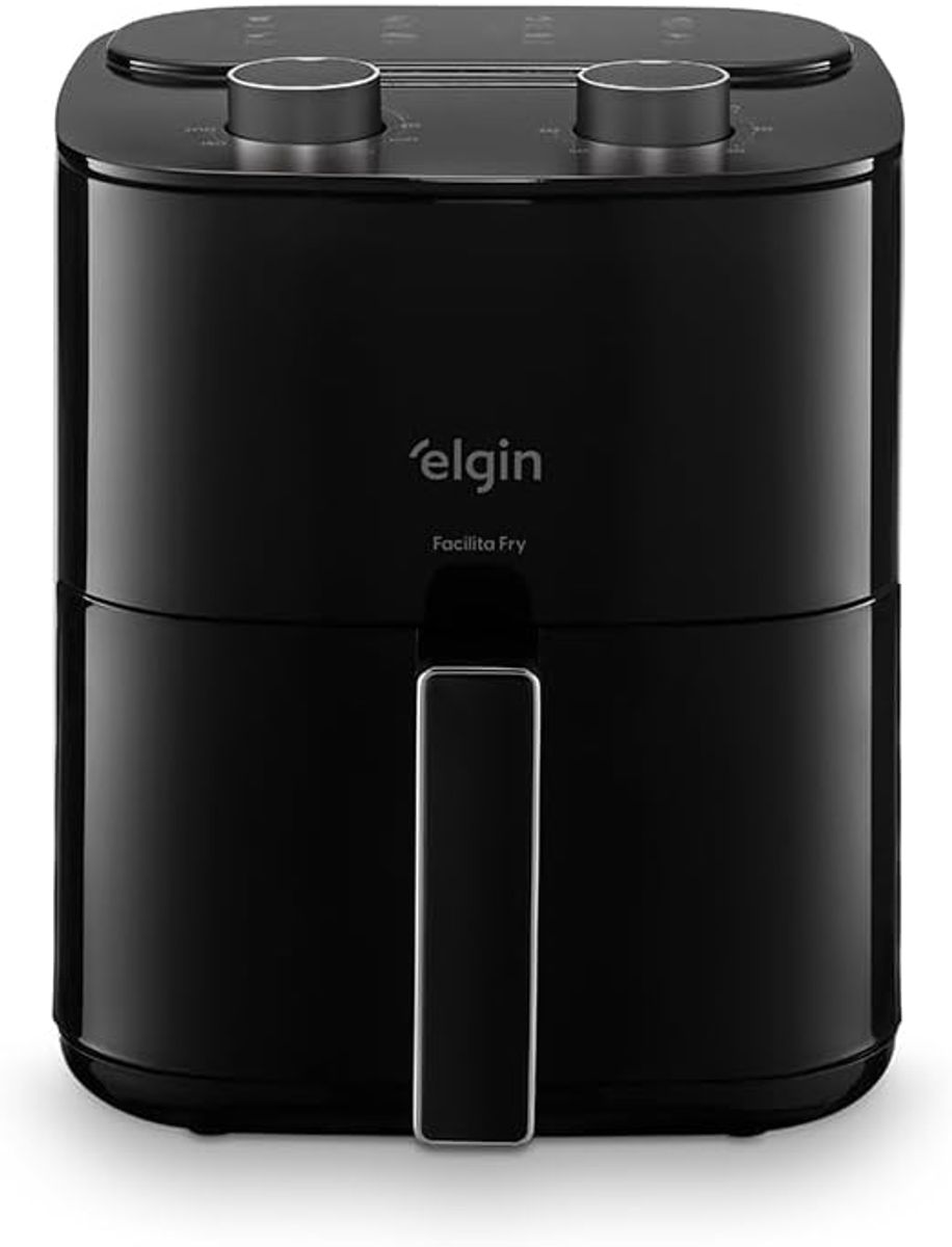 Fritadeira Air Fryer Elgin AFG35 1400W 3,5 Litros Grelha Removível Preta 220V