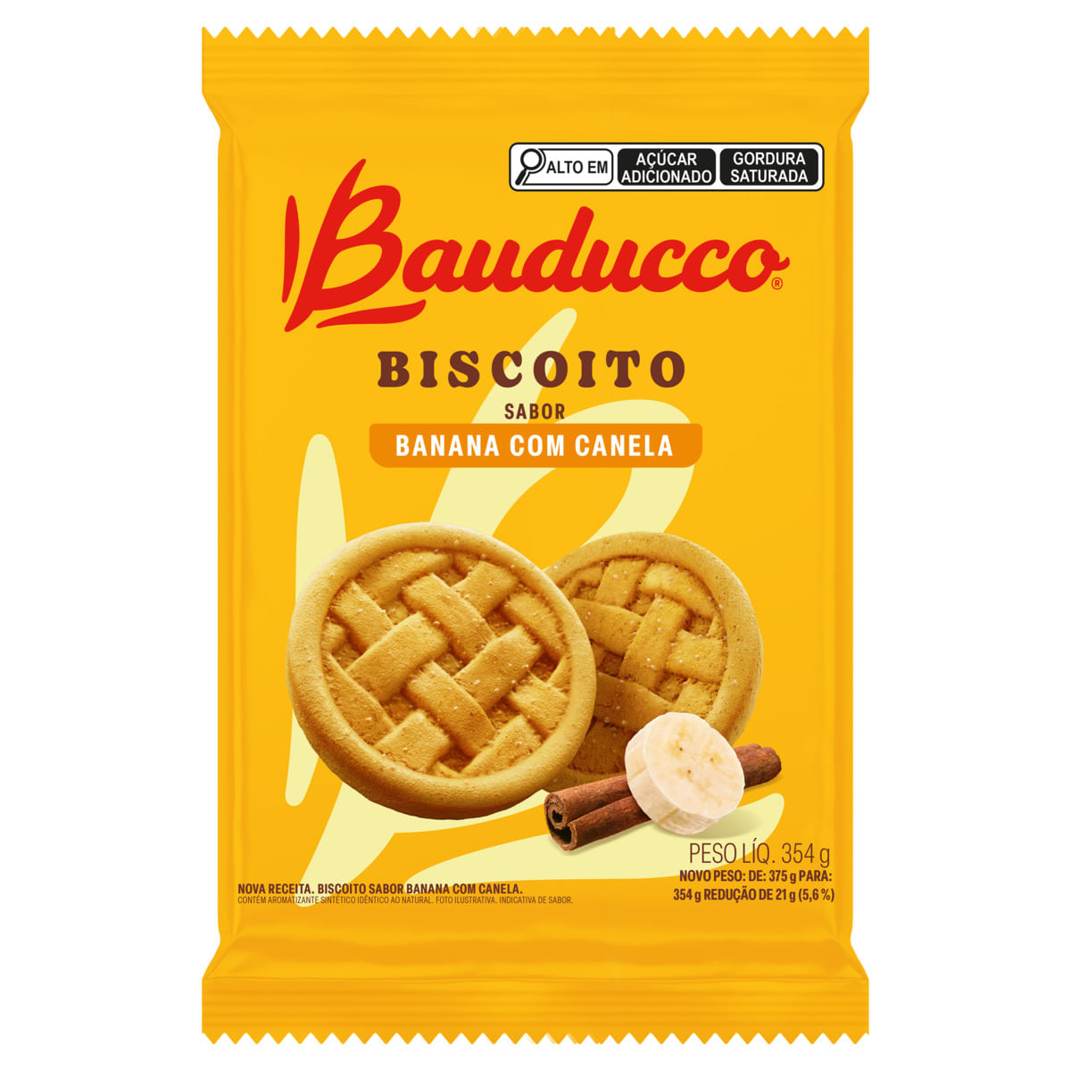 Biscoito Bauducco Banana com Canela 354g