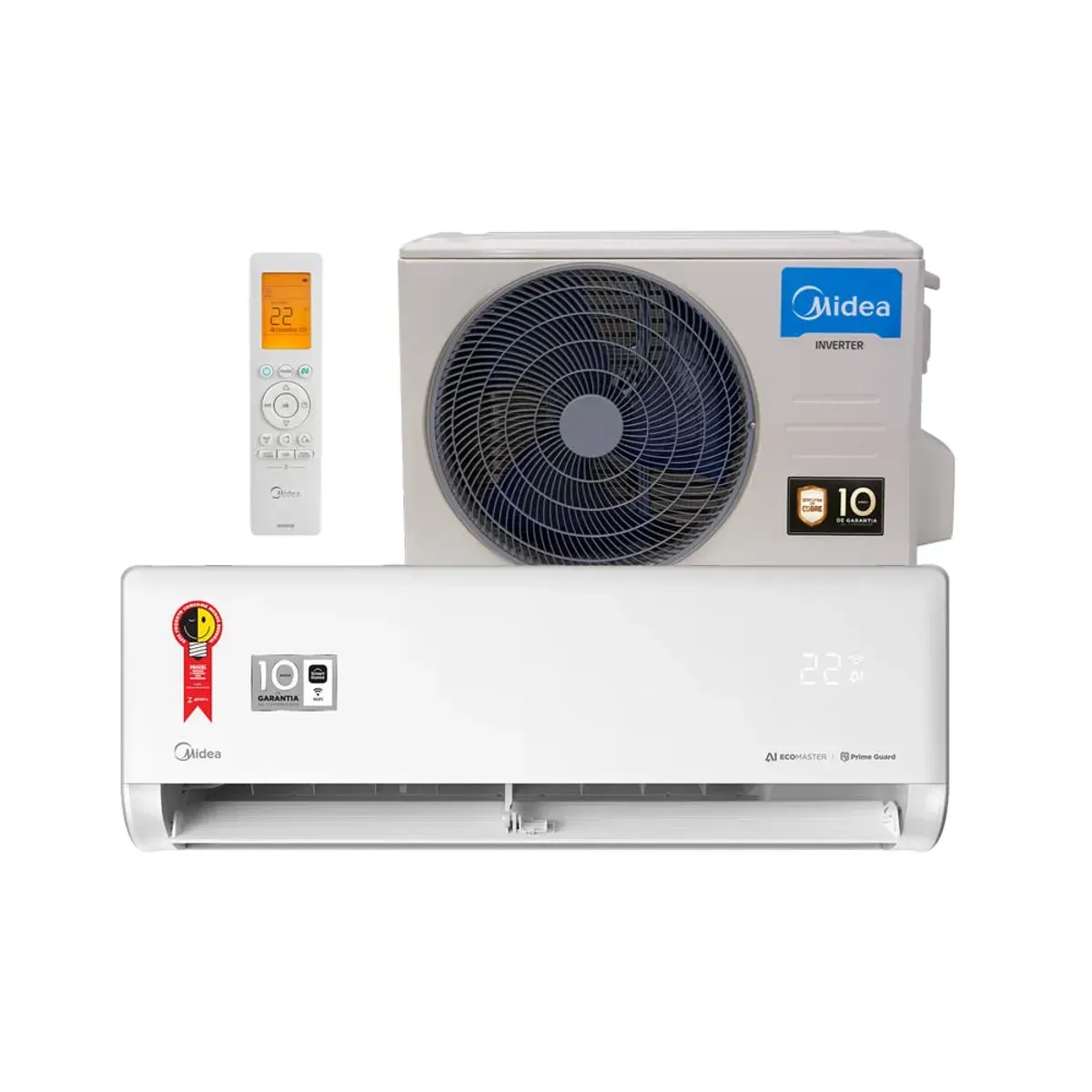 Ar Condicionado Split Midea Inverter AI Ecomaster 9.000 Btus 220V