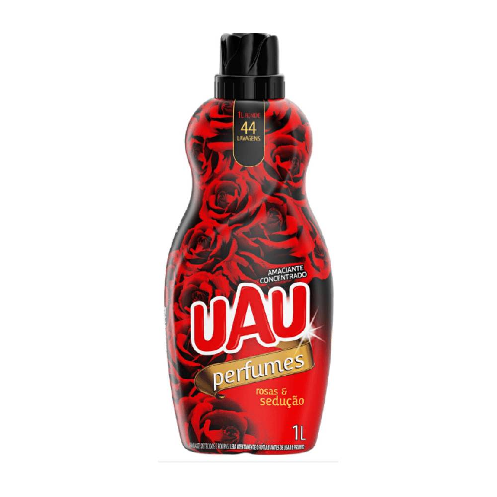 Amaciante Uau Concentrado Rosas e Sedução 1 Litro