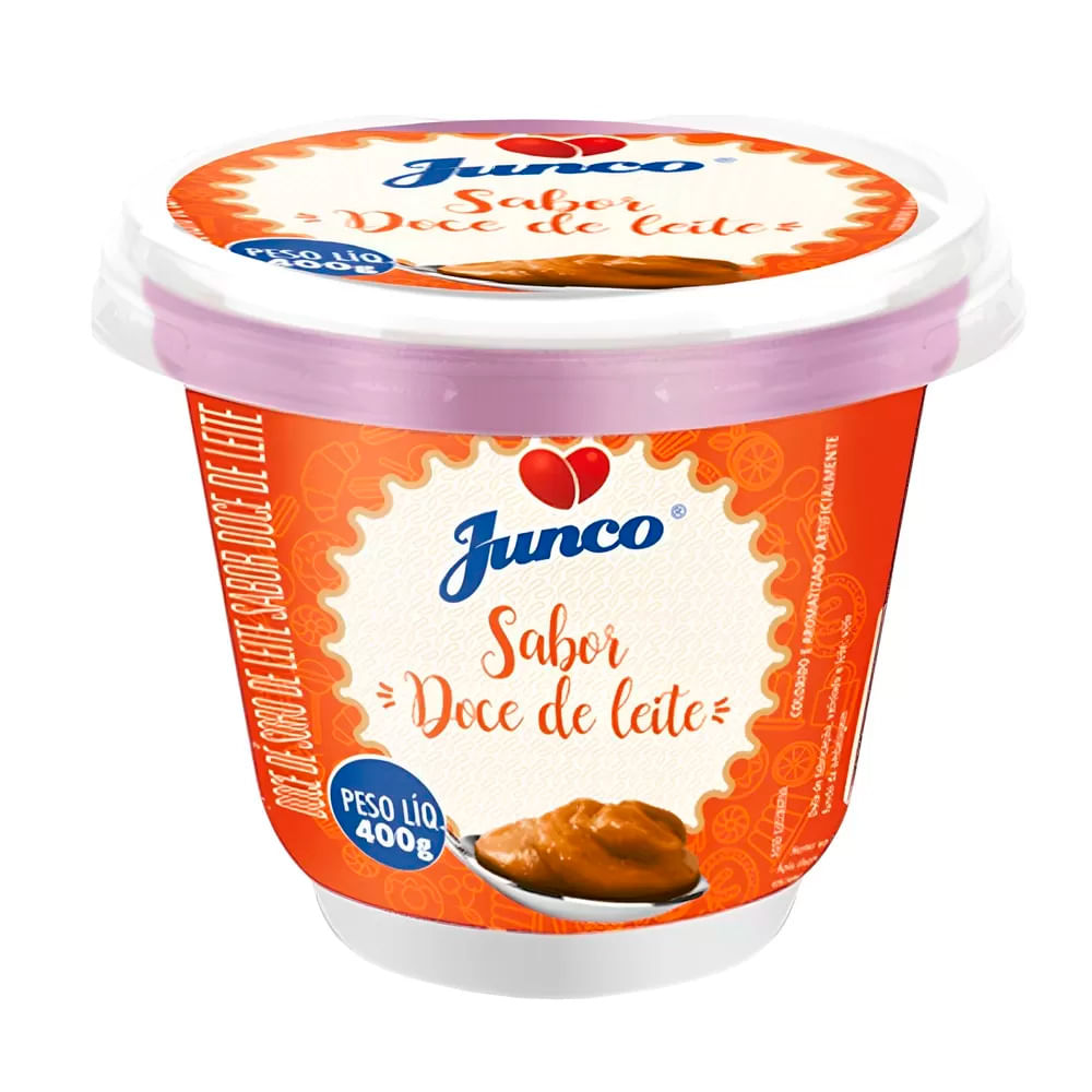 Doce de Soro de Leite Junco Sabor Doce de Leite Pote 400g