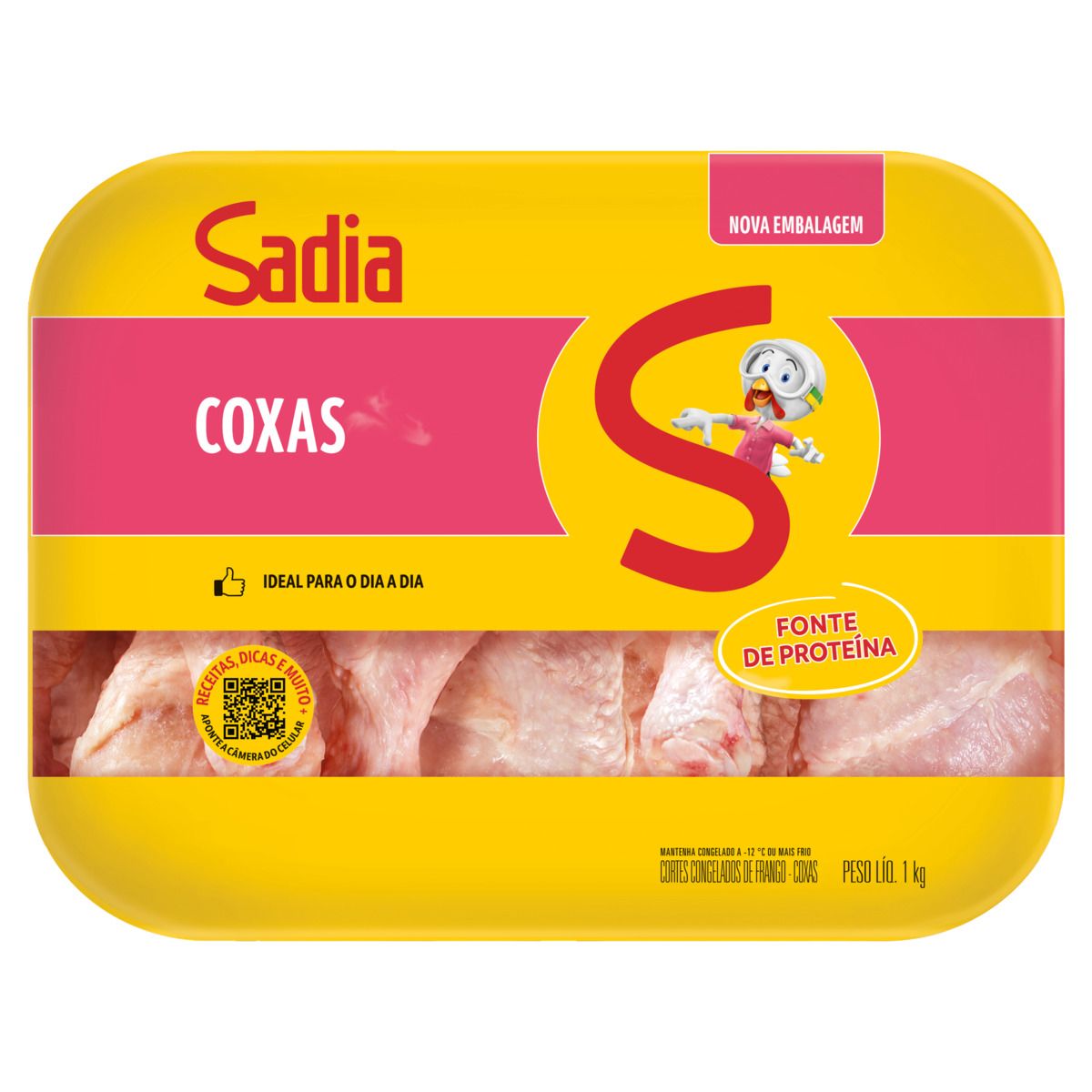 Coxa de Frango Sadia Congelada Bandeja 1Kg