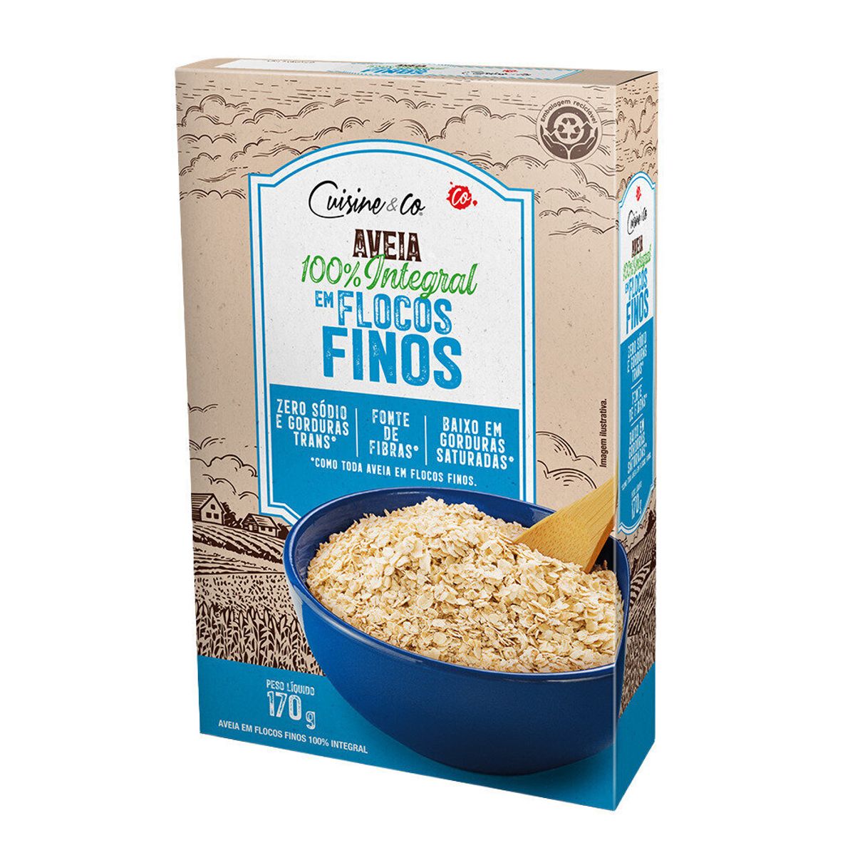 Aveia Cuisine&Co Flocos Finos 170g