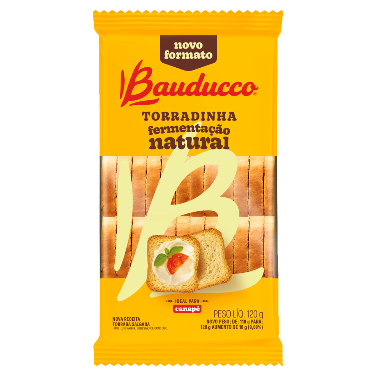 Torradinha Bauducco Fermentação Natural Tradicional 120g