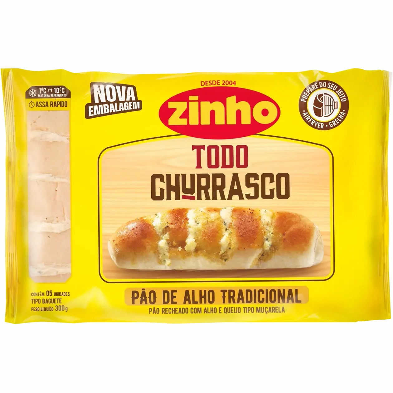 Pão de Alho Zinho Tradicional 300g