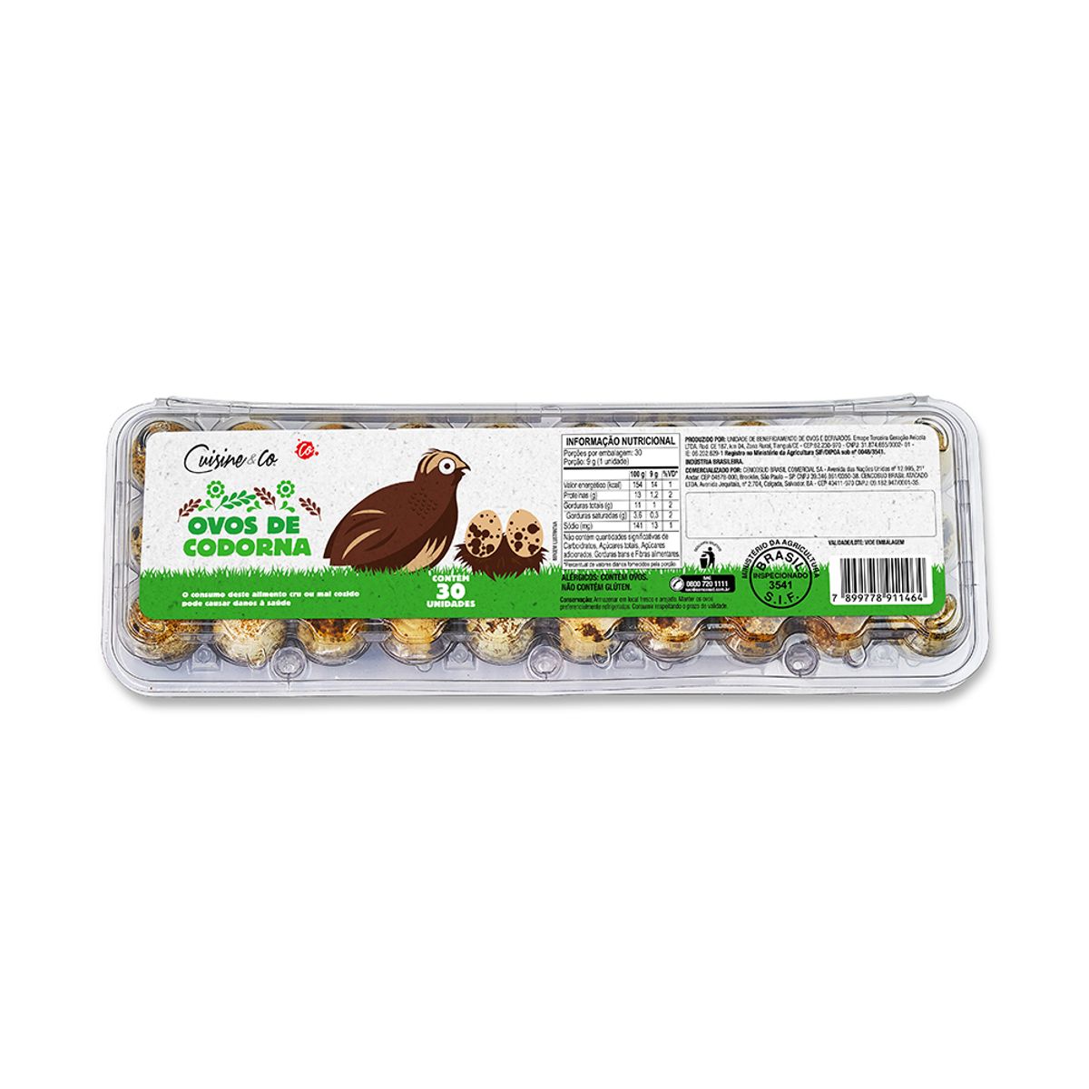 Ovos de Codorna Cuisine&Co com 30 Unidades