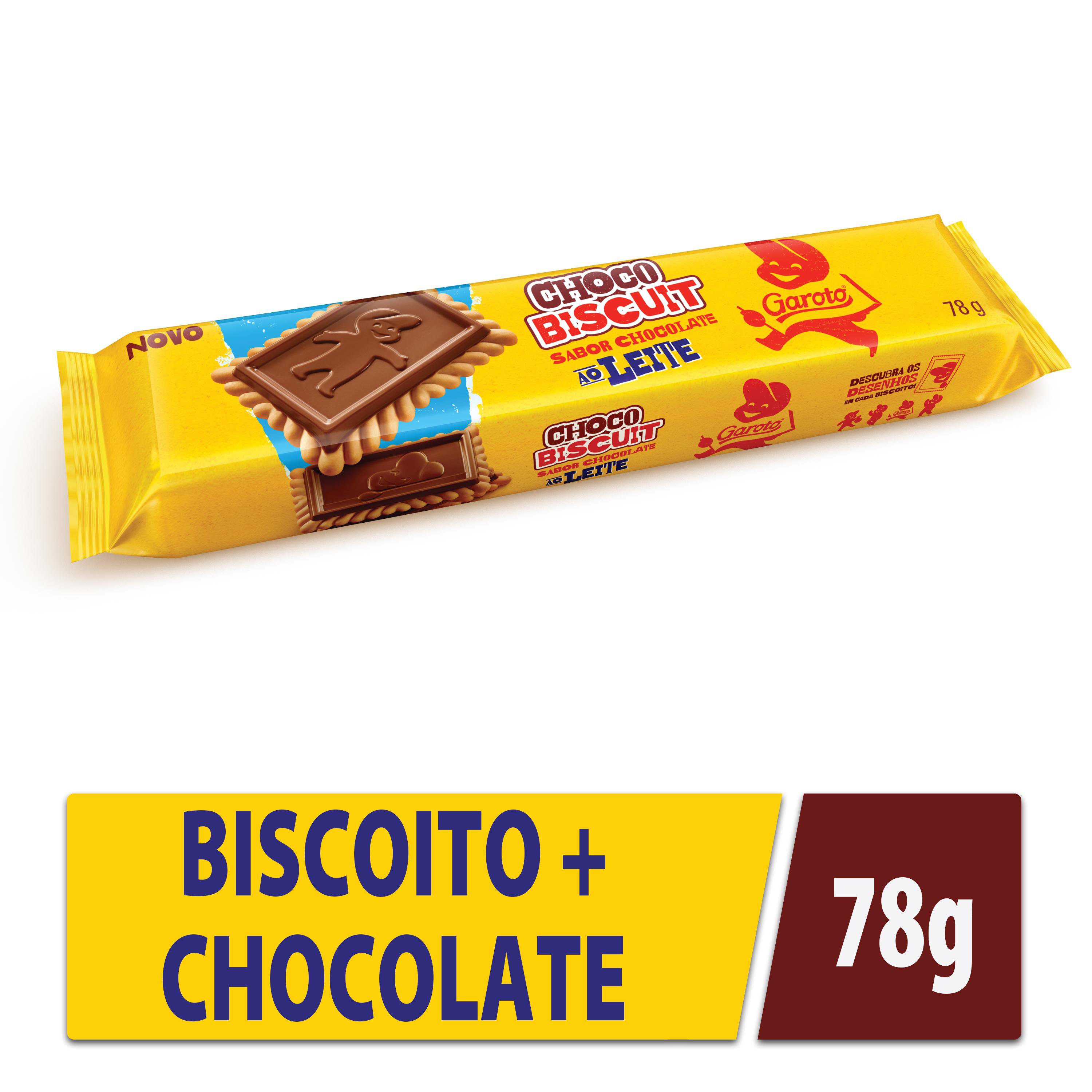 Biscoito Garoto Choco Biscuit Maisena Chocolate ao Leite 78g