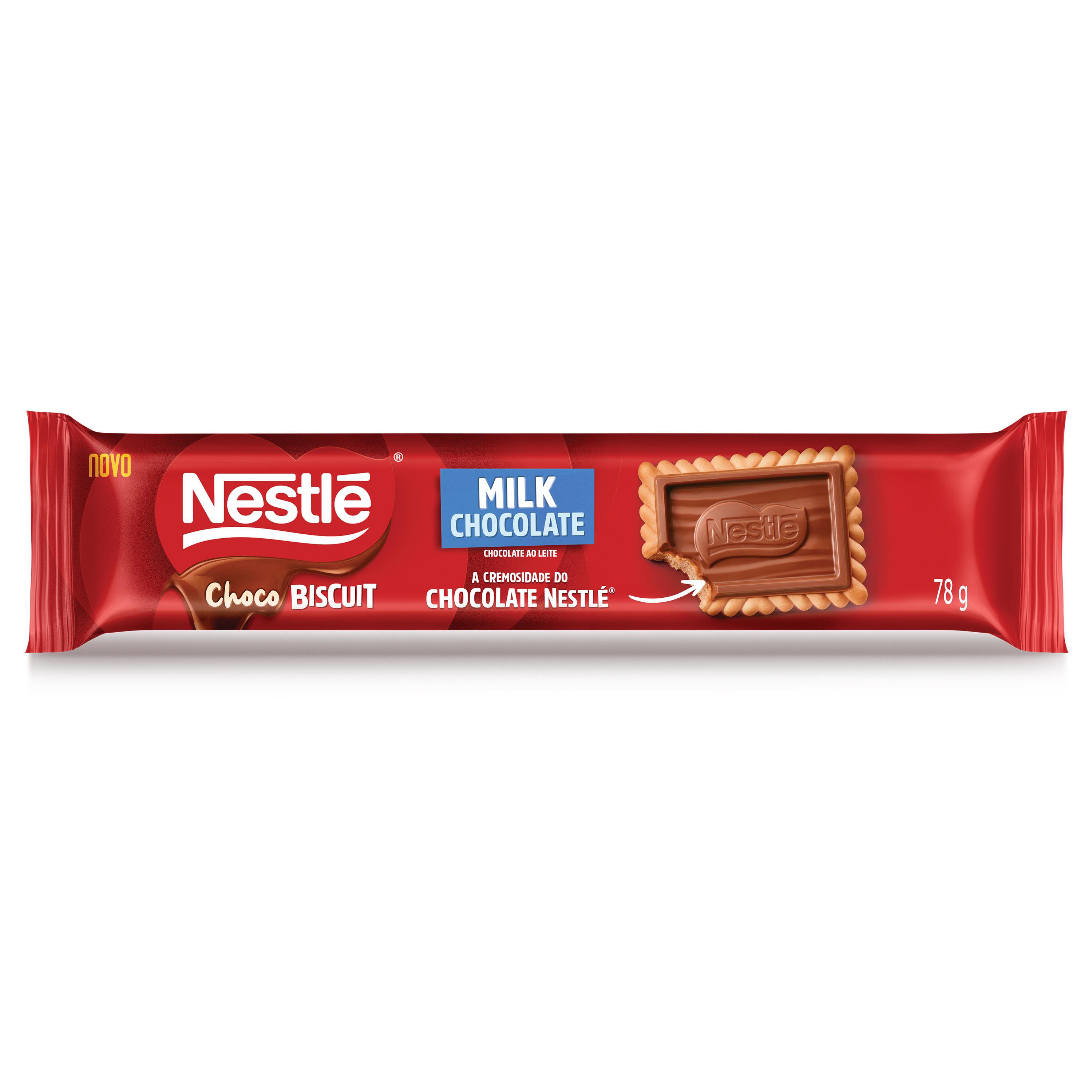 Biscoito Nestlé Choco Biscuit Maisena Chocolate ao Leite 78g