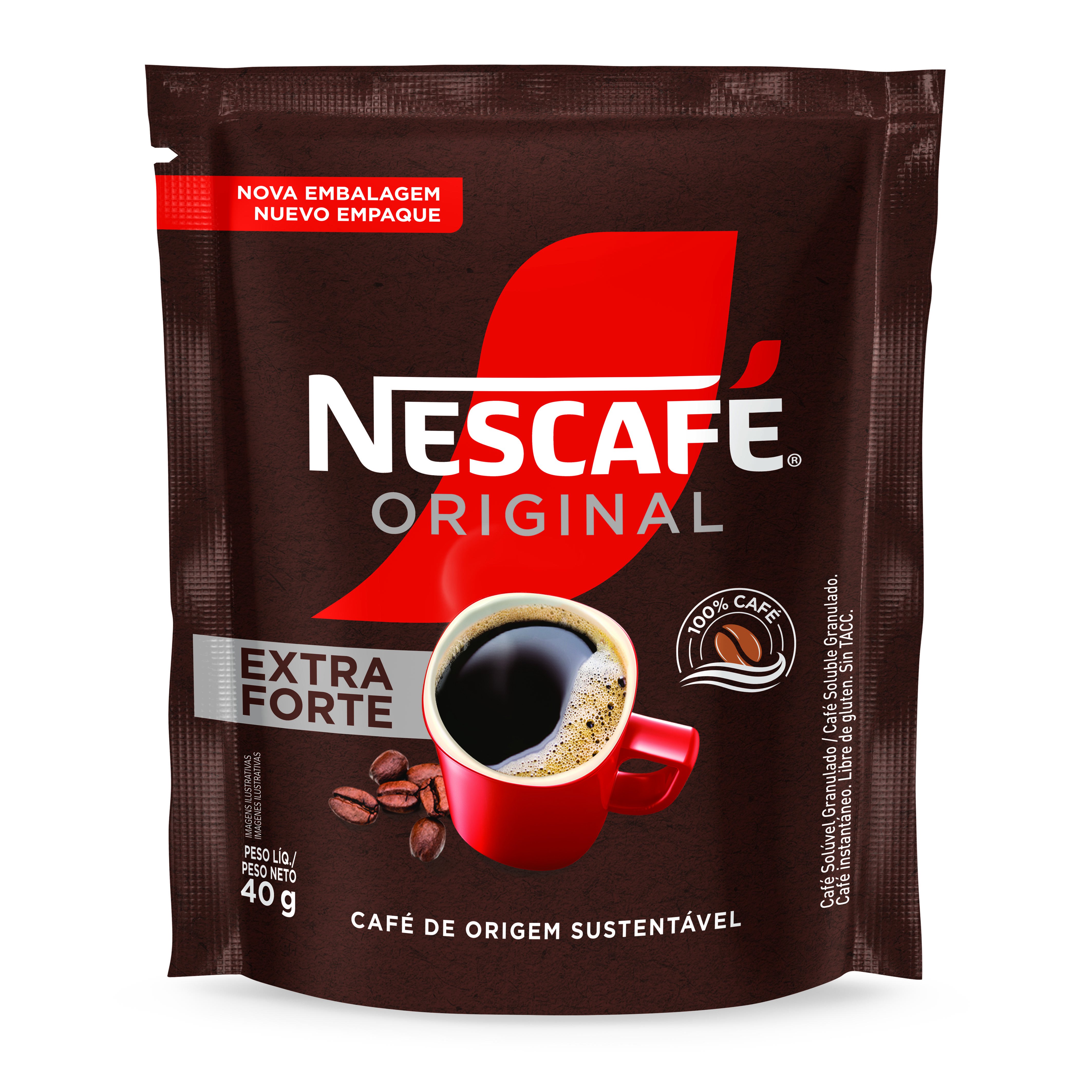 Café Solúvel Nescafé Original Extraforte Refil 40g