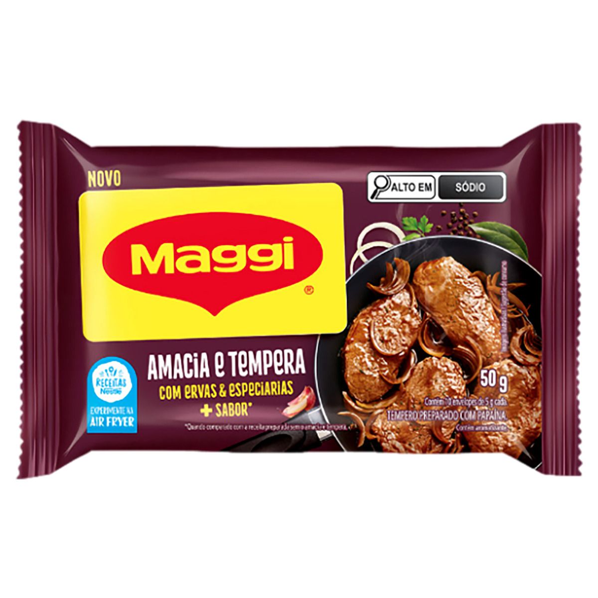 Tempero Maggi  Amacia e Tempera 50g com 10 Unidades