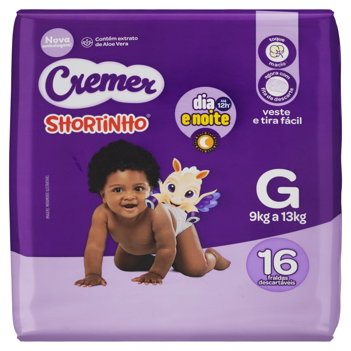 Fralda Descartável Cremer Shortinho G com 16 Unidades