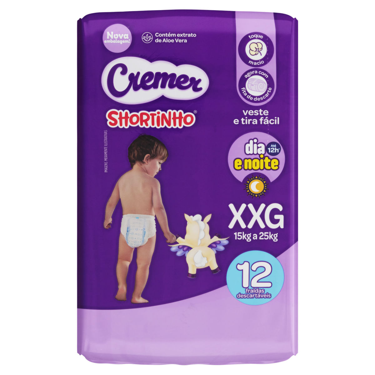 Fralda Descartável Cremer Shortinho XXG com 12 Unidades