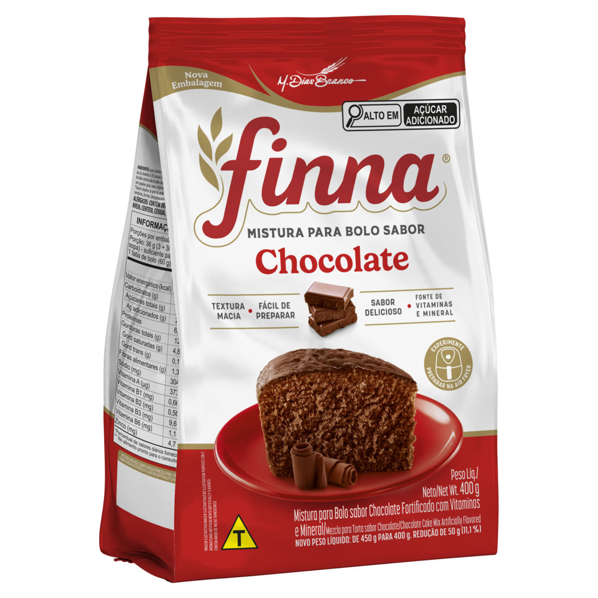 Mistura para Bolo Finna Chocolate 400g