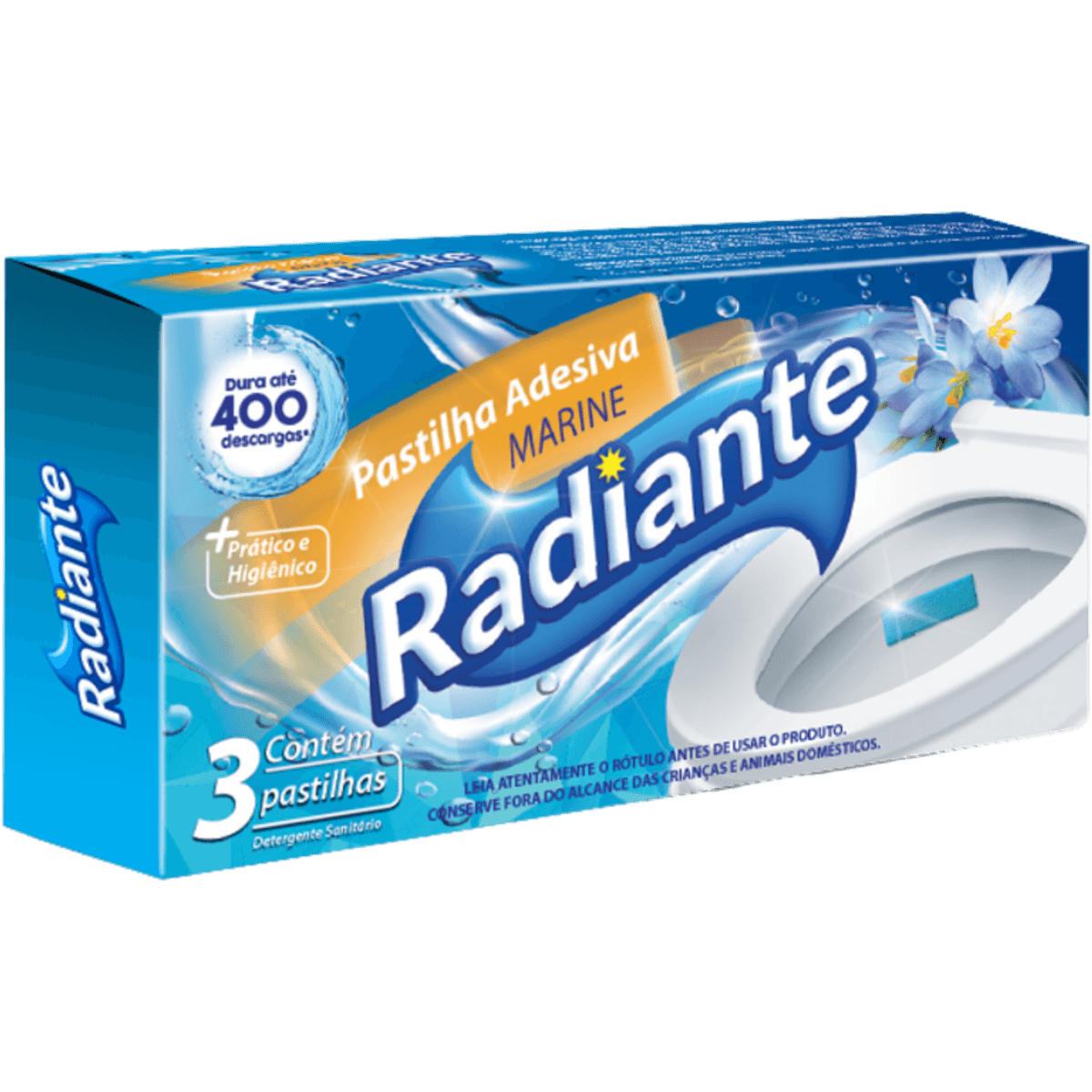 Pastilha Adesiva Radiante Marine Caixa com 3 Unidades