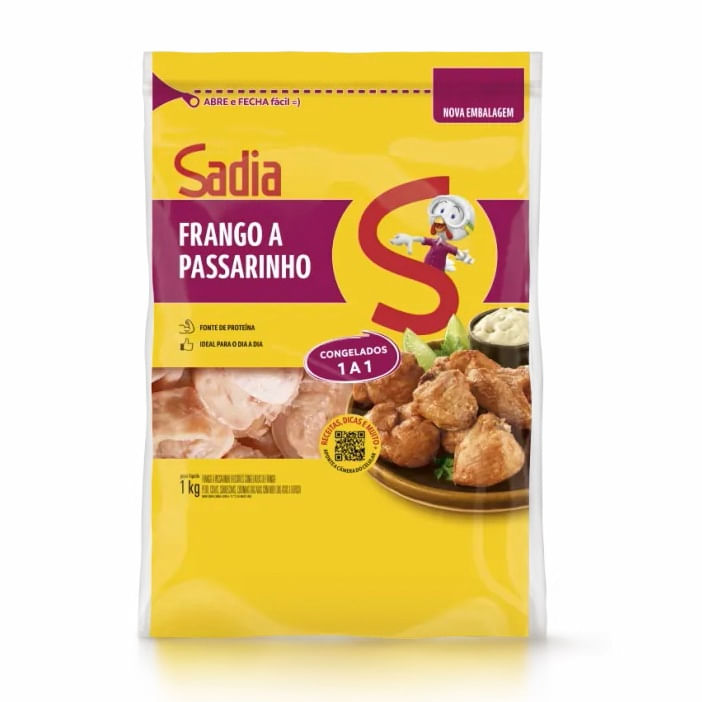 Frango a Passarinho Sadia Congelado Pouch 1Kg