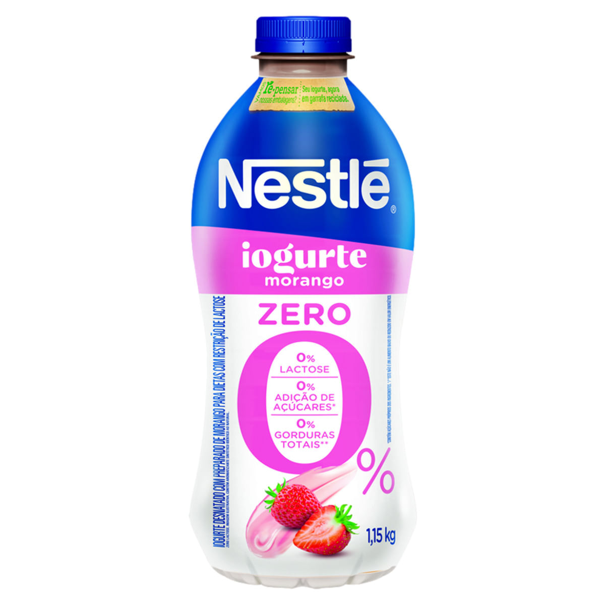 Iogurte Desnatado Nestlé Zero Morango 1,15kg