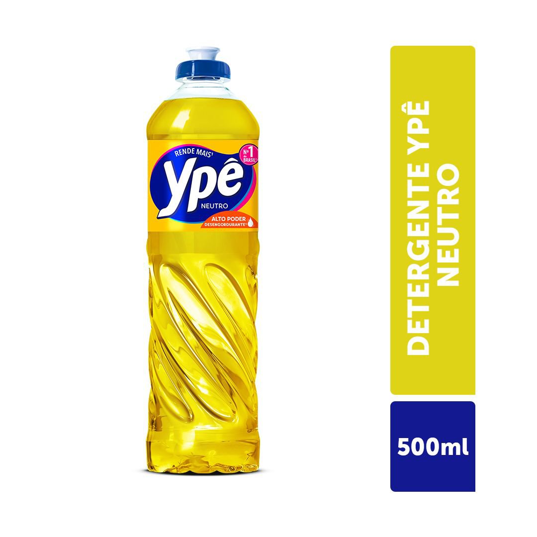 Detergente Ypê Neutro Rende Mais 500ml